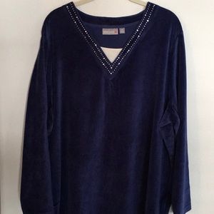 Plus Size, Navy Leisure Suit